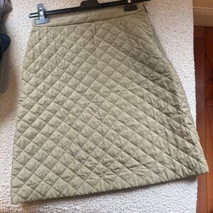 UUNIQ Mareselle Quilted Moss A-Line Mini Skirt